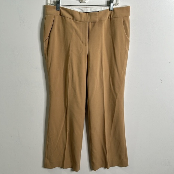Ann Klein tan camel pantsuit size 10p career  work - Picture 10 of 13